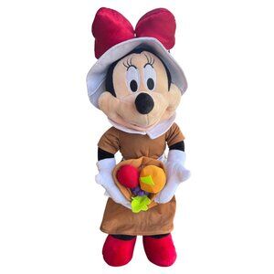 Disney Fall Holiday Minnie Mouse Pilgrim Harvest Porch Greeter 23"